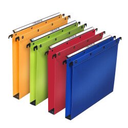 Boite de 10 dossier suspendu tiroir Elba pp ultimate a4 fond 30mm capacité 350 feuilles couverture polypro assortis