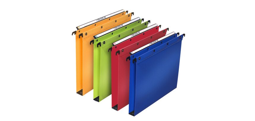Boite de 10 dossier suspendu tiroir Elba pp ultimate a4 fond 30mm capacité 350 feuilles couverture polypro assortis