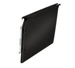 Boite de 10 dossier suspendu armoire Elba pp ultimate a4 fond 15mm capacité 150 feuilles couverture polypro noir