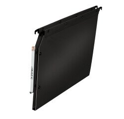 Boite de 10 dossier suspendu armoire Elba pp ultimate a4 fond 15mm capacité 150 feuilles couverture polypro noir