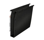 Boite de 10 dossier suspendu armoire Elba pp ultimate a4 fond 50mm capacité 550 feuilles couverture polypro noir