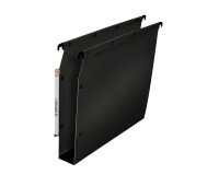 Boite de 10 dossier suspendu armoire Elba pp ultimate a4 fond 50mm capacité 550 feuilles couverture polypro noir
