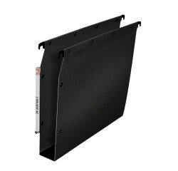 Boite de 10 dossier suspendu armoire Elba pp ultimate a4 fond 50mm capacité 550 feuilles couverture polypro noir