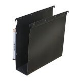 Boite de 10 dossier suspendu armoire Elba pp ultimate a4 fond 80mm capacité 800 feuilles couverture polypro noir