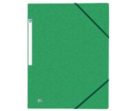 Chemise Oxford top file + a4 avec élastique couverture carte vert