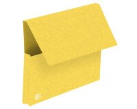 Lot 25 pochettes à rabat Oxford top file + a4 couverture carte jaune