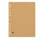 Intercalaires neutres Oxford Touareg A4 6 positions carte recyclée épaisseur 265g beige naturel