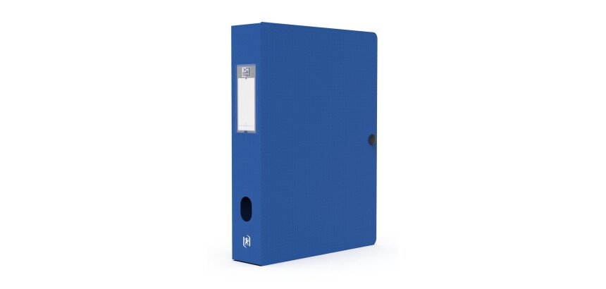 Boîte Oxford grande capacité Memphis 24x32cm dos 60mm avec bouton pression couverture polypro