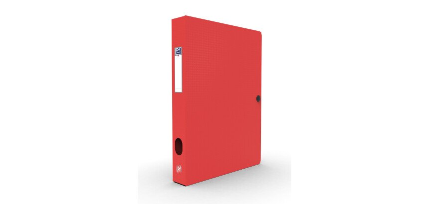 Boîte Oxford capacité standard Memphis 24x32cm dos 40mm avec bouton pression couverture polypro