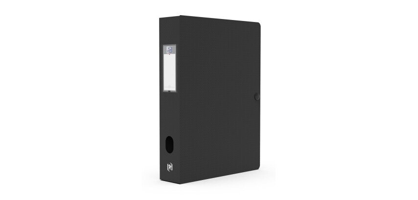 Boîte Oxford grande capacité Memphis 24x32cm dos 60mm avec bouton pression couverture polypro