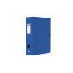 Boîte Oxford grande capacité memphis 24x32cm dos 80mm avec bouton pression couverture polypro bleu