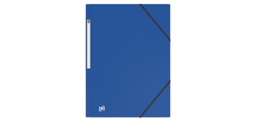 Chemise 3 rabats Oxford memphis a4 avec élastique couverture polypro bleu