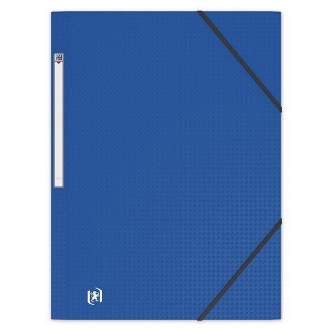 Chemise 3 rabats Oxford memphis a4 avec élastique couverture polypro bleu