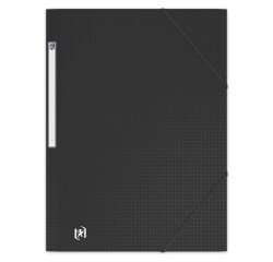 Chemise 3 rabats Oxford memphis a4 avec élastique couverture polypro noir