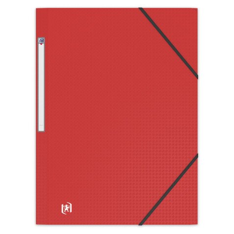 Chemise 3 rabats Oxford memphis a4 avec élastique couverture polypro rouge