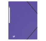 Chemise 3 rabats Oxford Memphis A4 avec élastique couverture polypro