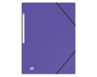 Chemise 3 rabats Oxford memphis a4 avec élastique couverture polypro violet