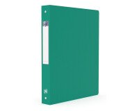 Classeur Oxford memphis a4 dos 40mm 4 anneaux ronds couverture polypro vert