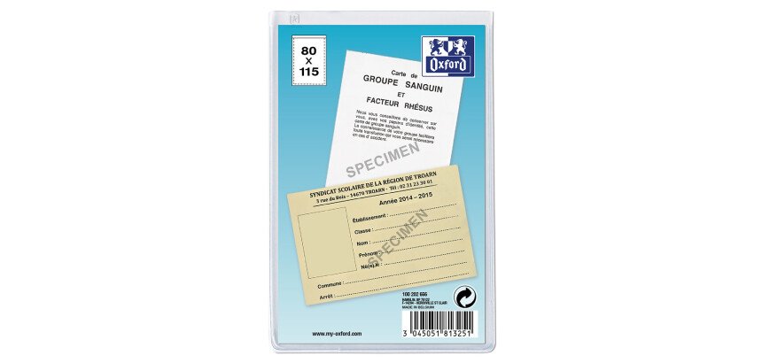 Etui multi-usage 8x11,5 pvc 20/100ème incolore