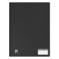 Protège-documents Oxford memphis a4 120 vues / 60 pochettes couverture polypro noir