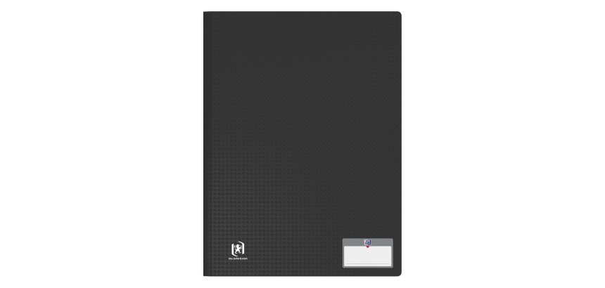 Protège-documents Oxford memphis a4 100 vues / 50 pochettes couverture polypro noir