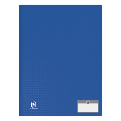 Protège-documents Oxford memphis a4 40 vues / 20 pochettes couverture polypro bleu