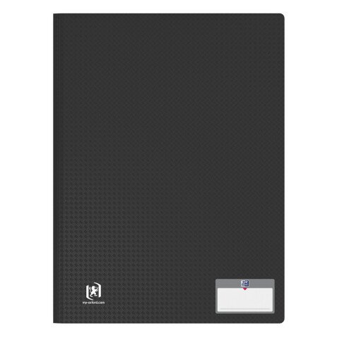 Protège-documents Oxford memphis a4 200 vues / 100 pochettes couverture polypro noir