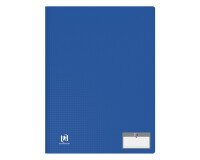 Protège-documents Oxford memphis a4 80 vues / 40 pochettes couverture polypro bleu