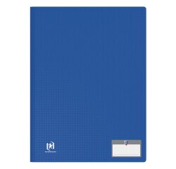 Protège-documents Oxford memphis a4 80 vues / 40 pochettes couverture polypro bleu