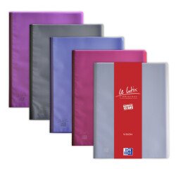 Protège-documents Oxford Le Lutin Vision A4 50 pochettes PVC assorti