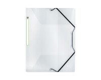 Chemise 3 rabats Oxford 2nd life a4 avec élastique couverture polypro incolore