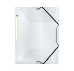 Chemise 3 rabats Oxford 2nd life a4 avec élastique couverture polypro incolore