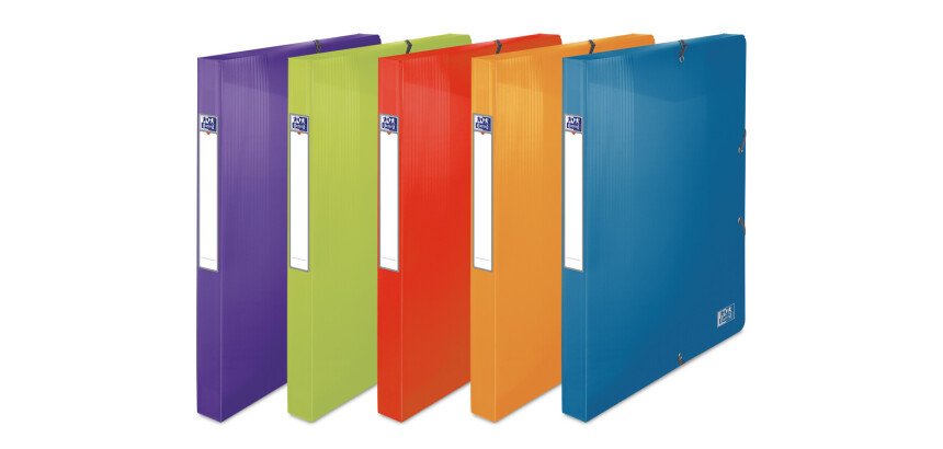 Boite Oxford school life 24x32 Dos25 polypro assorti
