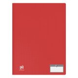 Protège-documents Oxford memphis a4 40 vues / 20 pochettes couverture polypro rouge