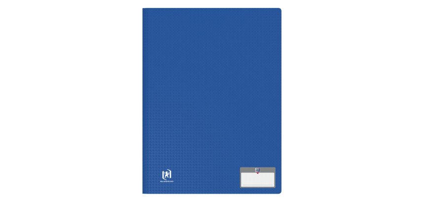 Protège-documents Oxford memphis a4 100 vues / 50 pochettes couverture polypro bleu