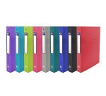 Classeur Oxford osmose a4 dos 40mm 4 anneaux ronds couverture polypro coloris assortis
