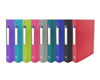 Classeur Oxford osmose a4 dos 40mm 4 anneaux ronds couverture polypro coloris assortis