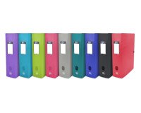 Boîte Oxford grande capacité osmose 24x32 dos 80mm avec bouton pression couverture polypro coloris assortis