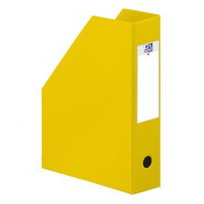 Porte-revues Oxford a4 dos 7cm couverture carte rigide recouverte de pvc jaune