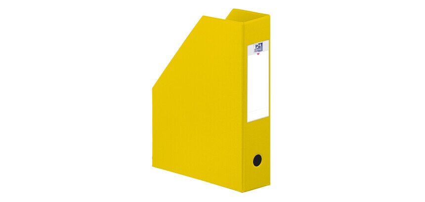 Porte-revues Oxford a4 dos 7cm couverture carte rigide recouverte de pvc jaune