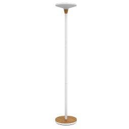 Lampadaire baly bamboo Unilux led prise europe blanc