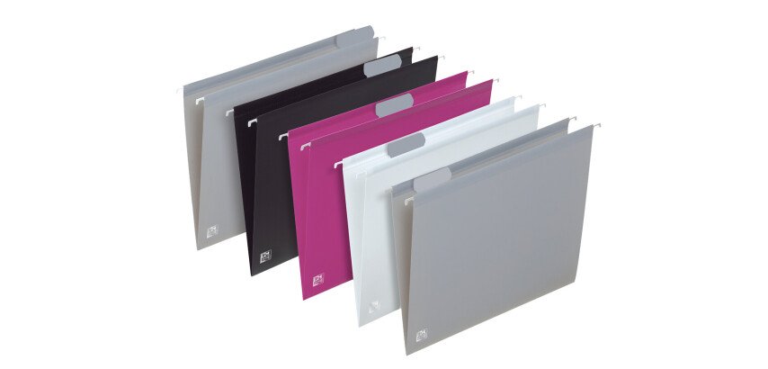 5 Dossier Suspendu Polypro Trendy Tiroir Fond V A4 Assorti