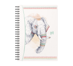 Cahier boho chic Oxford integrale 148x210 120pages ligne 7mm assorti