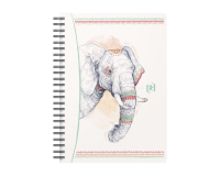 Cahier boho chic Oxford integrale 148x210 120pages ligne 7mm assorti