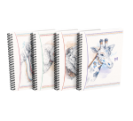 Cahier boho chic Oxford integrale 148x210 120pages ligne 7mm assorti