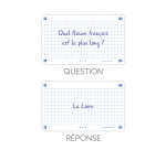 Fiches Bristol flash 2.0 Oxford 75x125mm 32 fiches s/film quadrillé 5/5 cadre blanc