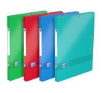 Boîte Oxford capacité standard Color Life 24x32cm dos 25mm avec élastique couverture carte pelliculée coloris assortis