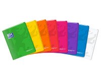 Cahier Oxford easybook 17x22cm grands carreaux seyès 48 pages agrafées couverture polypro coloris assortis