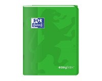 Cahier Oxford easybook 17x22cm grands carreaux seyès 96 pages agrafées couverture polypro vert
