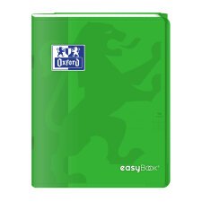 Cahier Oxford easybook 17x22cm grands carreaux seyès 96 pages agrafées couverture polypro vert